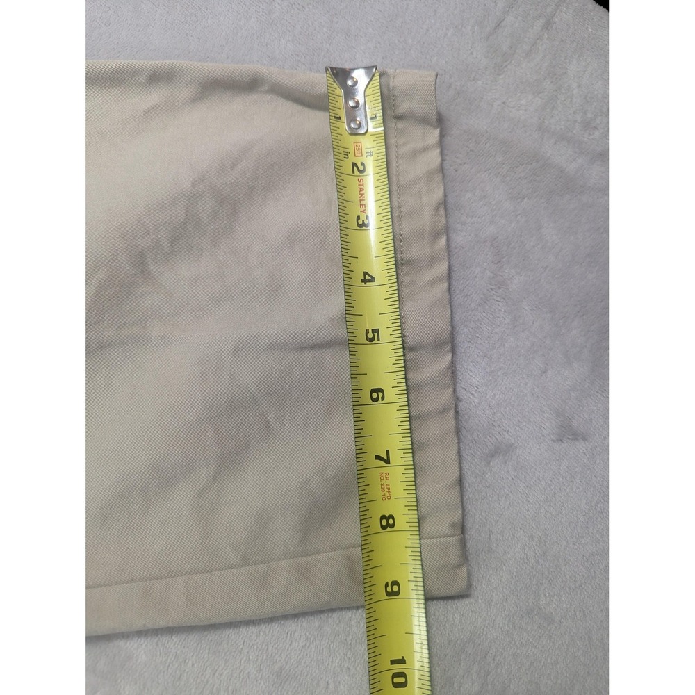 Woolrich Khaki Pants Mens 38x32 Beige Straight Leg 100% Cotton Canvas Chino - Picture 9 of 14